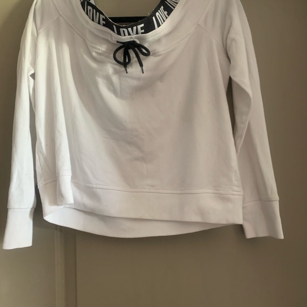 Cream Tan Tie Front 3/4 Sleeve Hoodie